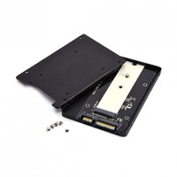 Simplecom SA102 NGFF M.2 (B Key) to 7mm 2.5 inch SATA Converter Enclosure Aluminium