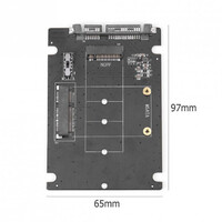 Simplecom SA207 mSATA  M.2 (NGFF) to SATA 2 In 1 Combo Adapter