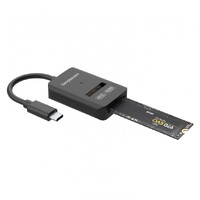 Simplecom SA506 NVMe   SATA Dual Protocol M.2 SSD to USB-C Adapter Converter USB 3.2 Gen 2 10Gbps