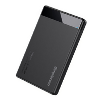 Simplecom SE109 Tool-free 2.5 ft SATA HDD SSD to USB-C Enclosure USB 3.2 Gen 1 Compatible with 7mm and 9.5mm laptop 2.5 ft SATA HDD SSD