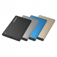 Simplecom SE221 Aluminium 2.5 inch inch SATA HDD SSD to USB 3.1 Enclosure Blue