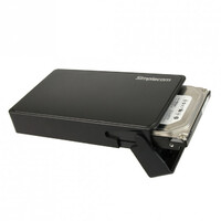 Simplecom SE325 Tool Free 3.5 inch SATA HDD to USB 3.0 Hard Drive Enclosure - Black Enclosure