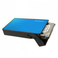 Simplecom SE325 Tool Free 3.5 inch SATA HDD to USB 3.0 Hard Drive Enclosure - Blue Enclosure