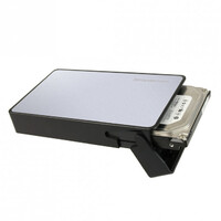 Simplecom SE325 Tool Free 3.5' SATA HDD to USB 3.0 Hard Drive Enclosure - Silver Enclosure