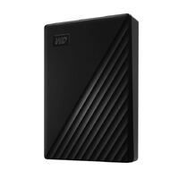Western Digital My Passport 5TB USB 3.0 2.5' Portable External Hard Drive - 256-bit AES Encryption Slim Light Durable Shock Proof Black Plug & Play