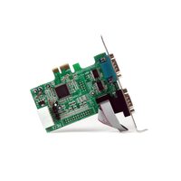 StarTech PEX2S553 Serial Adapter - Low-profile Plug-in Card - PCI Express - PC Mac Linux - 2 x Number of Serial Ports External