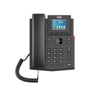 Fanvil X303-2 Wire IP Phone, 2.4-inch Color, RJ11 Interface and Supports 2-Wire Power, HD Voice, 6-Party Conferencing, 4 SIP Accounts