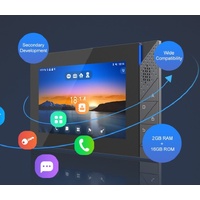 Fanvil i55A SIP Indoor Station, 7 ft Touchscreen, Android 9.0, 2 SIP Lines, 2W Speaker, Bluetooth 5.0, Dual-Band Wi-Fi, PoE, Wall-Mountable