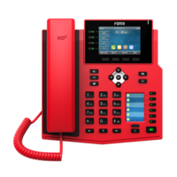 Fanvil X5U-RED High End Enterprise IP Phone - 3.5 inch Colour Screen 16 Lines 40 x DSS Buttons Dual Gigabit NICBluetooth - 2 Years Warranty - RED