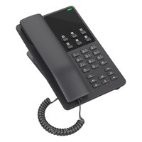 Grandstream GHP621 Desktop Hotel Voice IP Phone Black PoE Wired Handset 2 Lines LCD Gigabit Ethernet
