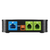 Grandstream HT802 2 Port FXS analog telephone adapter ( ATA ), Supports 2 SIP profiles through 2 FXS ports and a single 10/100Mbps port.
