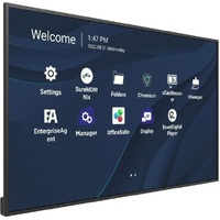 ViewSonic CDE4330 43 ft 4K Presentation Display Wireless presentation, Single USB-C cable for 65W, 24 7 video playback, Remote device management, Pro