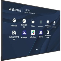 ViewSonic CDE6530 65 ft 4K Presentation Display, Wireless presentation Single USB-C cable 24 7 video playback Remote management ProAV Portrait display