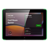 Yealink Roompanel Android based Scheduling Panel 8-inch, flush mount kit for wall or glass, 20 degree Tilt, PSU included, Yealink Platform, Microsoft 