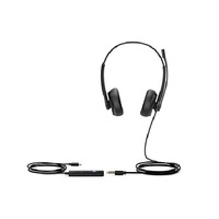 Yealink UH34 Dual Ear Wideband Noise Cancelling Headset USB-C and 3.5mm Leather Ear Piece YHC20 Controller with UC Button Stereo