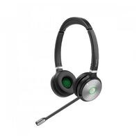 Yealink WH66 Dual Teams Edition  DECT Wirelss Headset With Touch Screen Busylight On Headset Leather Ear Cushions