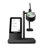 Yealink WH66 Mono Teams Edition  DECT Wirelss Headset With 4' Touch Screen, Busylight On Headset, Leather Ear Cushions, 1 x USB3.0, 2 x USB2.0 Ports