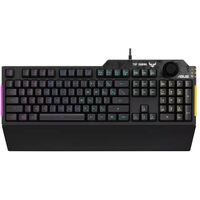 ASUS RA04 TUF GAMING K1 RGB Keyboard, Volume Knob, 19 Key Rollover, Spill Resistance, Programmable Keys
