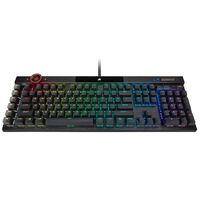 Corsair K100 RGB Cherry Corsair OPX Switch AXON 44-Zone RGB PBT Double-Shot Keycaps Black  Mechanical Gaming Keyboard