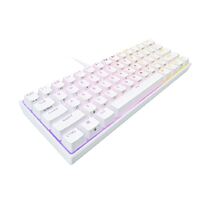 Corsair K65 RGB MINI 60% Mechanical Gaming Keyboard, Backlit RGB LED, CHERRY MX SPEED Keyswitches, White (LS)