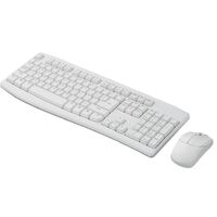 RAPOO X1800Pro Wireless Mouse & Keyboard Combo - 2.4G, 10M Range, Optical, Long Battery, Spill-Resistant Design,1000 DPI, Nano Receiver, Entry (White)