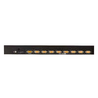 Aten Rackmount KVM Switch 8 Port VGA PS/2-USB, 1x Custom KVM Cable Included, Selection Via Front & USD Menu, Broadcast Mode
