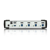 Aten Desktop KVMP Switch 4 Port Single Display DisplayPort w/ audio, Cables Included, 2x USB Port, Selection Via Front Panel