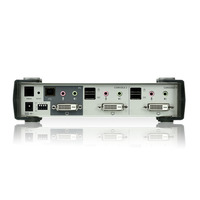 Aten Desktop Sharing Device 2 Port Single Computer DVI, 1x Custom KVM Cable Included, Selection Via Front Panel (LS)