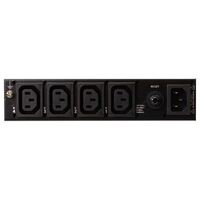 Aten 4 Port 1U 10A Smart PDU with outlet control, 4xC13 Outlets, 100 - 240 VAC, Two-level password security, Remote authentication support: RADIUS