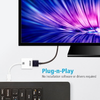 Aten 4K DisplayPort to HDMI Active Adapter Supports VGA SVGA XGA SXGA UXGA 1080p   resolutions up to 4K UHD Supports AMD Eyefinity DP to HDMI