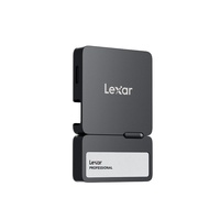 Lexar Professional Go Portable SSD with Hub, SL400, 1TB, Black, Up to 1050MB s read, 1000MB s write speeds