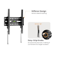 Brateck KL38-44T Large-Screen Compact Tilt TV Wall Mount Fit Screen Size: 32 ft-75 ft Up to  75kg, Fit Curved TV, 50x438x425mm