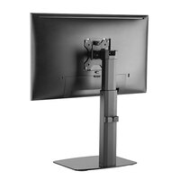 Brateck Single Free Standing Screen Pneumatic Vertical Lift Monitor Stand Fit Most 17 inch-32 inch Flat and Curved Monitors Up to 7 kg VESA 75x75 100x