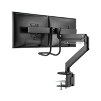 Brateck Dual Monitors Aluminum Heavy-Duty Gas Spring Monitor Arm with Handle Fit Most 17-32 Monitors Up to 8kg per screen VESA 75x75 100x100