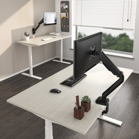 Brateck Cost-Effective Spring-Assisted Monitor Arm Fit Most 17 inch-32 inch Monitor Up to 9KG VESA 75x75100x100(Black)