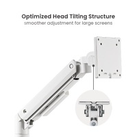 Brateck Fabulous Desk-Mounted  Heavy-Duty Gas Spring Monitor Arm Fit Most 17 inch-49 inch Monitor Up to 20KG VESA 75x75100x100(Black)