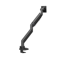 Brateck LDT80-C012UC SUPER HEAVY-DUTY GAS SPRING MONITOR ARM WITH USB-A AND USB-C PORTS For most 17 inch~57 inch Monitors Matte Black(New)