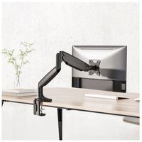 Brateck LDT82-C012E SINGLE SCREEN HEAVY-DUTY GAS SPRING MONITOR ARM For most 17 inch~45 inch Monitors Matte Black