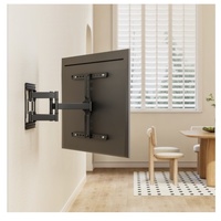 Brateck LPA83-466 MODERN ULTRA-SLIM FULL-MOTION TV WALL MOUNT For most 43 ft-90 ft TVs, Weight Capacity:	60kg, 420x509x632mm (LS)