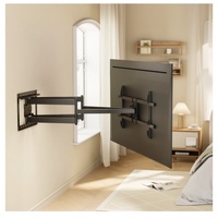 Brateck LPA84-486XL Extra Long Arm Full-Motion TV Wall Mount for most 43 ft-90 ft TVs Weight Capacity: 60kg, Fit Curved TV (LS)