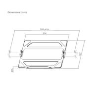Brateck Universal Aluminum Laptop Holder For Monitor Arms(NEW)Black