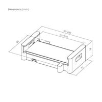Brateck PAD29-02 UNIVERSAL VESA COMPATIBLE TABLET CLAMP BLACK (NEW)