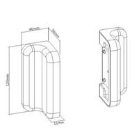 Brateck Slatwall Wall Mounting PlateWork with Slatwall Panel for Creating Wall-Mounted Slat Wall System 