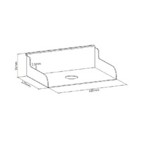 Brateck File Holder Weight Capacity 3kg-Matte White 