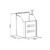 Brateck Pencil Cup  Dimensions 68x70x100mm 