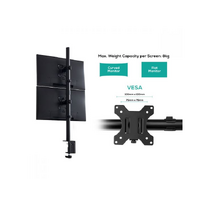 mbeat activiva Dual-Screen Articulating Vertical Monitor Arm  is designed for ultimate workspace efficiency and ergonomic comfort