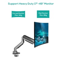 mbeat® Activiva Heavy Duty Single Monitor Screen Gas Spring Monitor Arm ACA-HMA-SGS01Y