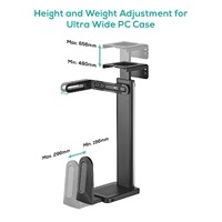 mbeat activiva Ultra-Wide Adjustable Wall  Under-Desk PC Mount ACA-MNT-CPU01K