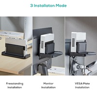 mbeat activiva Multifunctional Thin Client   NUC   Mini-PC Mount Stand  support devices weighing up to 3KG  Versatile Installation Adjustable Width