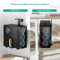 mbeat activiva RGB Ultra-Wide Adjustable Wall  Under-Desk Gaming PC Mount